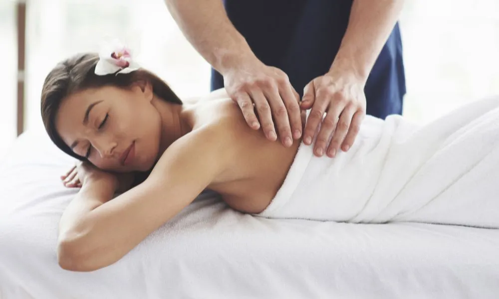 Relaxing full body massage at a spa in RS Puram.