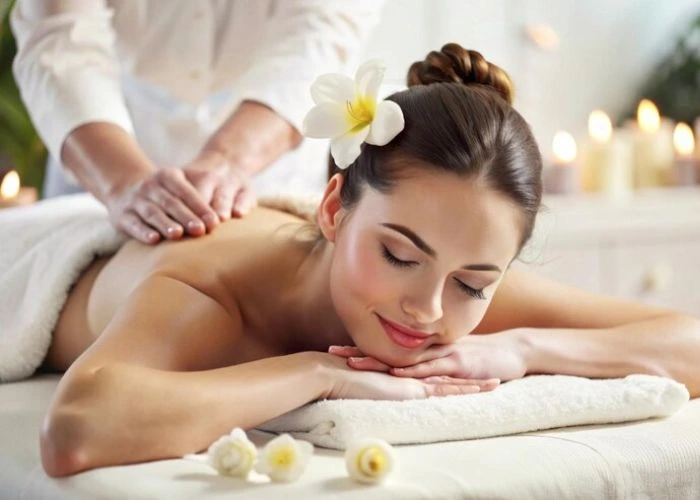 Soothing aromatherapy massage at a spa in RS Puram.