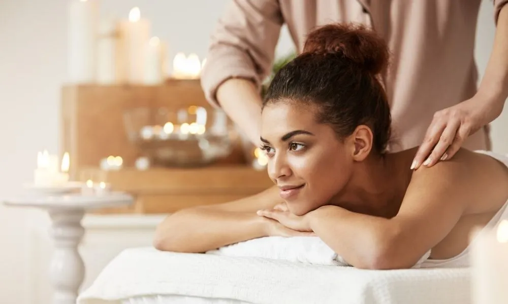 Relaxing full body massage at a peaceful Coimbatore spa hotel.